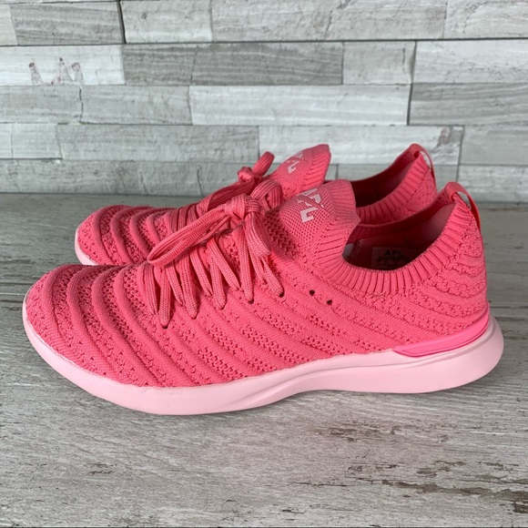 APL Techloom Wave EUC Size 7 Taffy/Pink Sneakers - Picture 4 of 10
